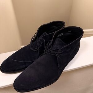 Suitsupply Blue Suede Chukka Boots